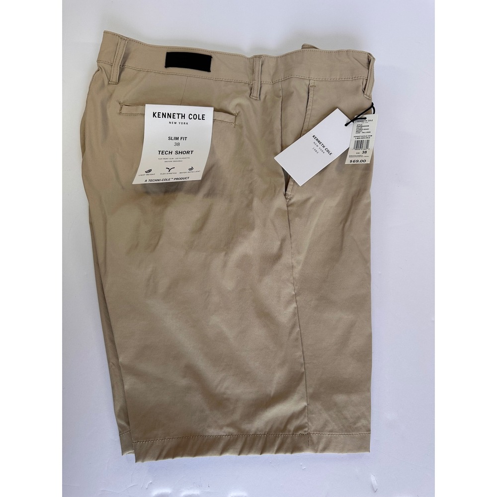 Kenneth Cole New York Slim Fit Tech Short Flat Front Water‎ Repellent Size 38